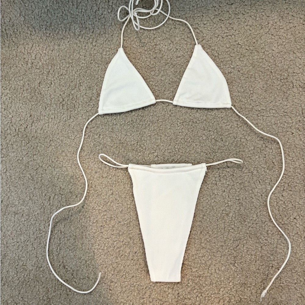 Oh Polly Bikini Set (White) - Size Small/Medium